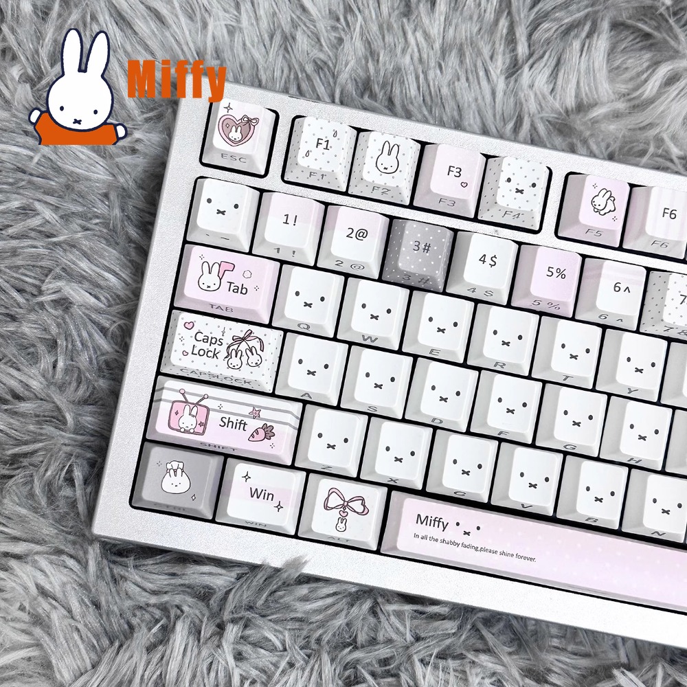 Tech For Office - Kawaii Miffy mechanisch toetsenbord Keycap Set