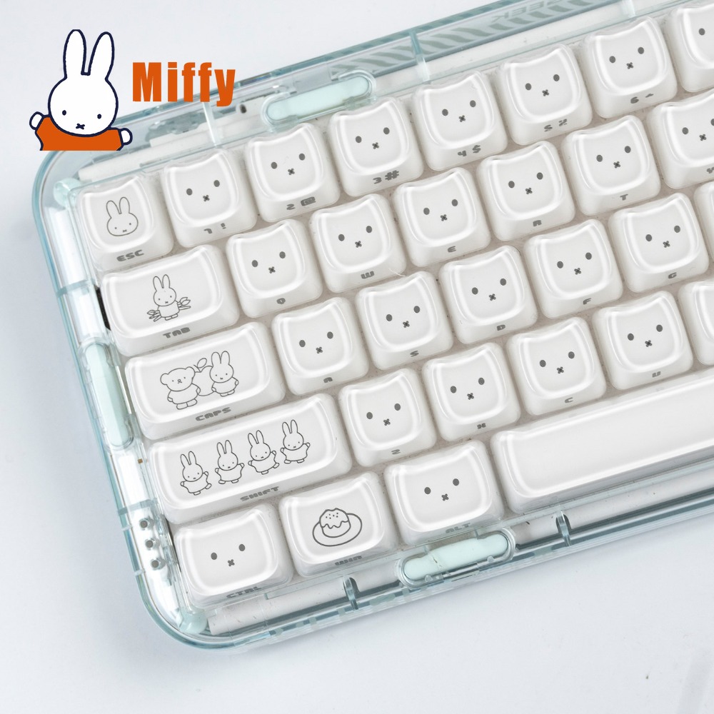 Tech For Office - Kawaii Miffy Keycaps Schattig Konijn Key