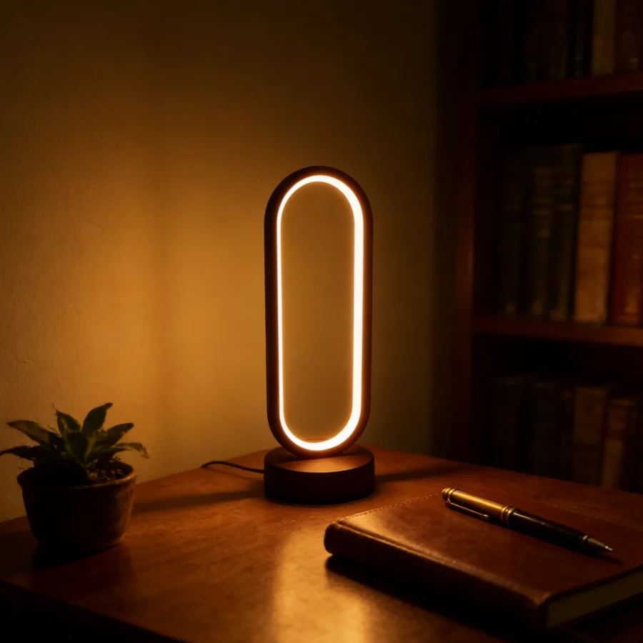 Ring Light Desk Small - 1 stuks tafellamp, geschikt voor slaapkamer,