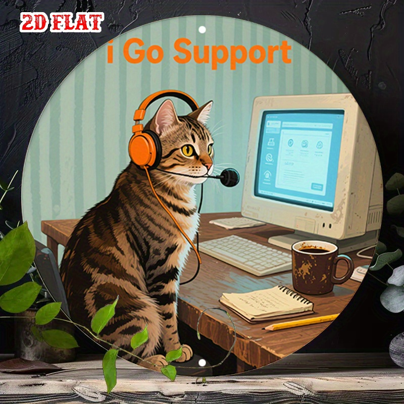 Office And Tech - CIFBUY 2D Platte Grappige Tech Support