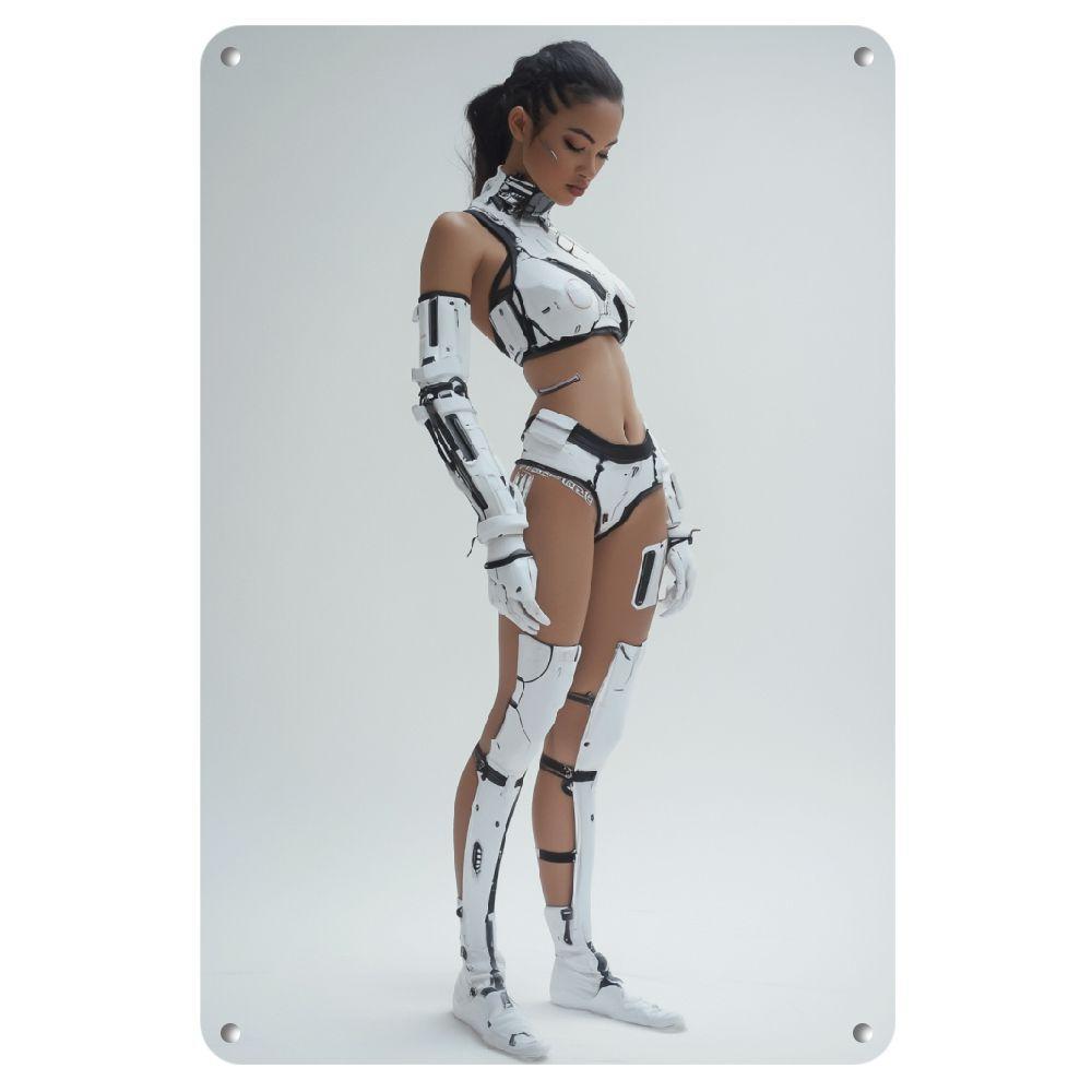 Tech Office Wall Art - Futuristische ijzeren wanddecoratie - Strakke, technisch