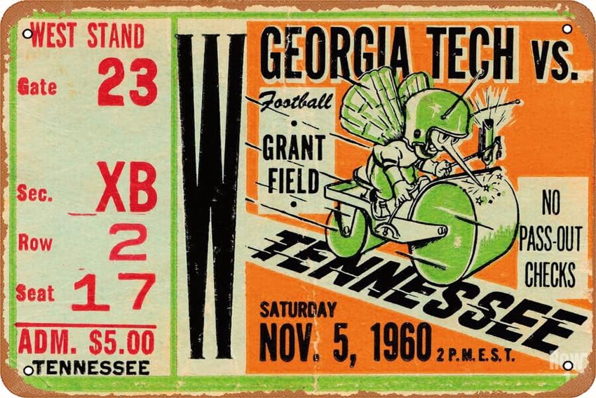 1960 GEORGIA TECH VS. TENNESSE - Office And Tech recensie en prijs