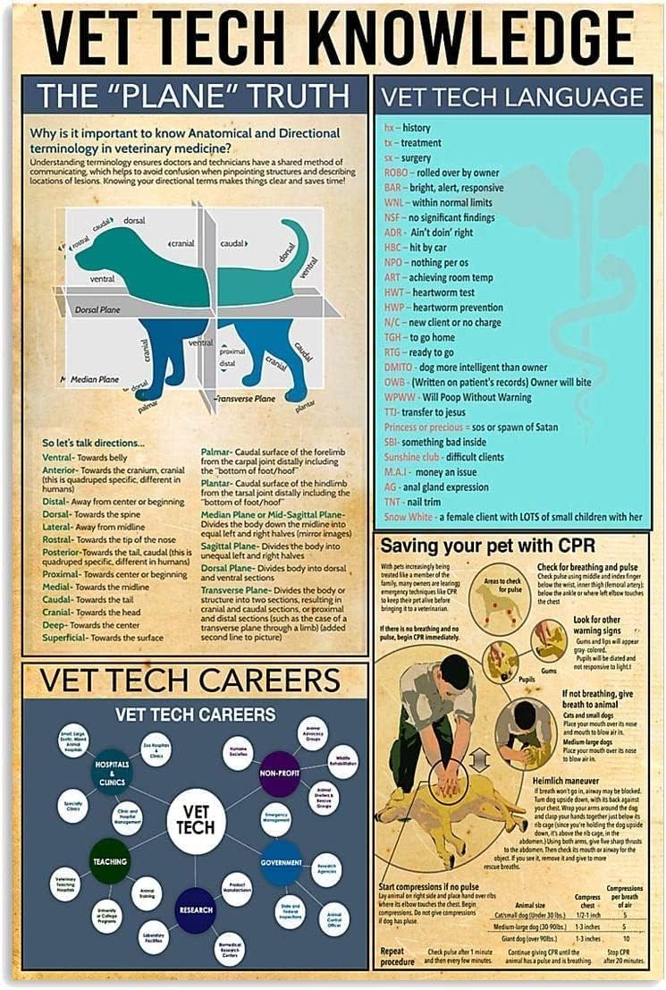 ESETASOT Vintage Tin Sign Vet  - Tech Office Wall Art recensie en prijs