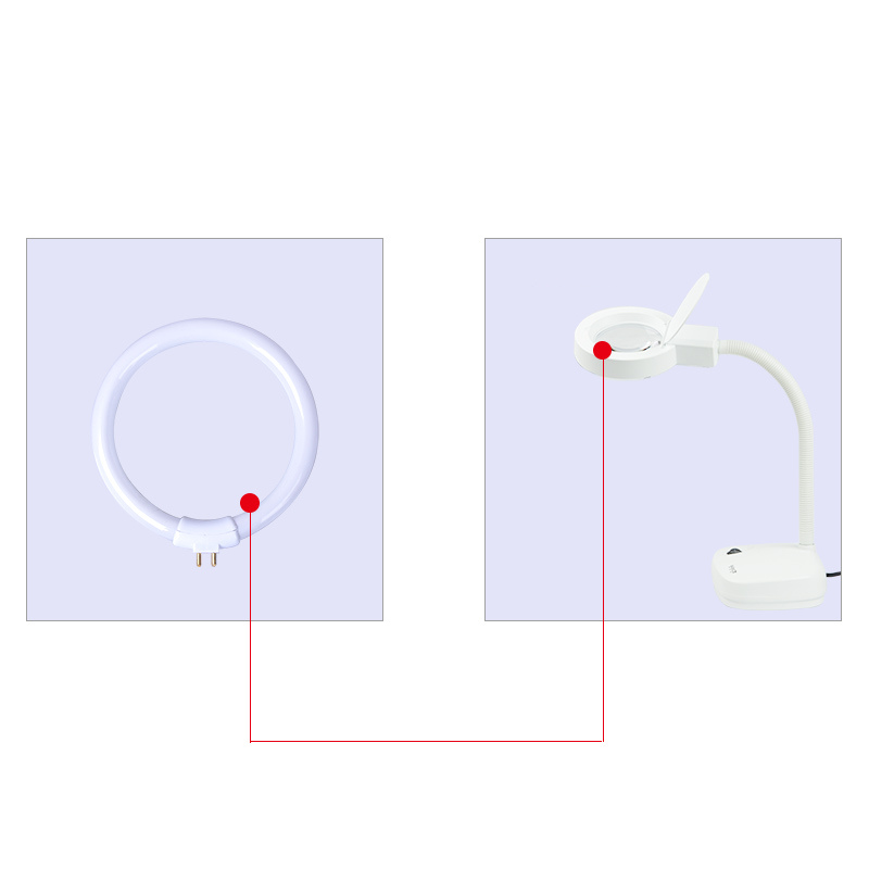 Witte Kleine Bureaulampen Lamp - Ring Light Desk Small recensie en prijs